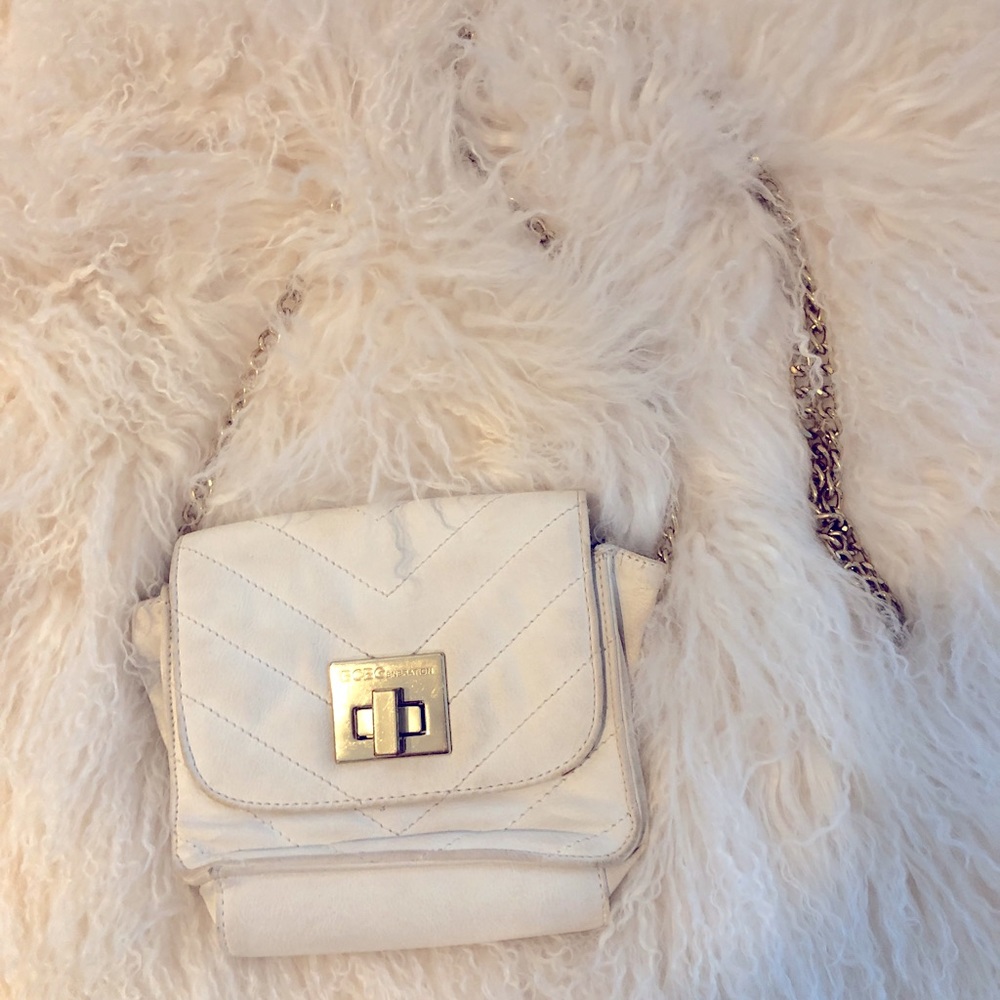 BCBG Generation White Cross Body Purse Bag